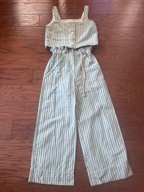 Sezane Striped set Jaques pants and Thelma top sz 34, 36